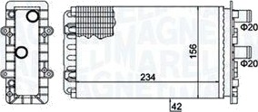Varmeapparat register MAGNETI MARELLI 350218475000
