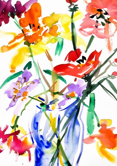 Plakat   Levende Blomsterkunst