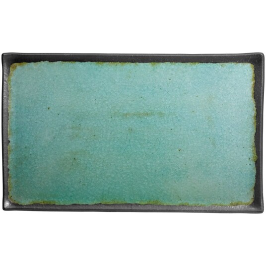 VEGA Melamimfat Dearborn med kant; Størrelse GN 1/1, 53x32.5x2 cm (LxBxH); Turkis; Rektangulær; 3 Stykk / Forpakning