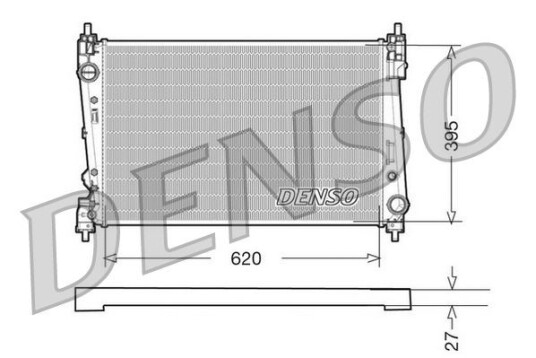 Radiator DENSO DRM09112 Radiator DENSO DRM09112