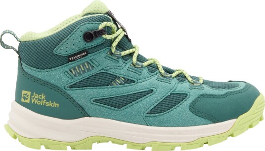 Jack Wolfskin Kid"s VOJO TOUR TEXAPORE MID Jade Green 28
