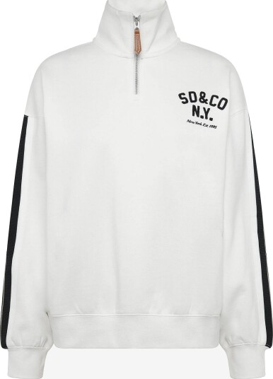 Superdry Country Club Applique Half Zip - CREAM - 10