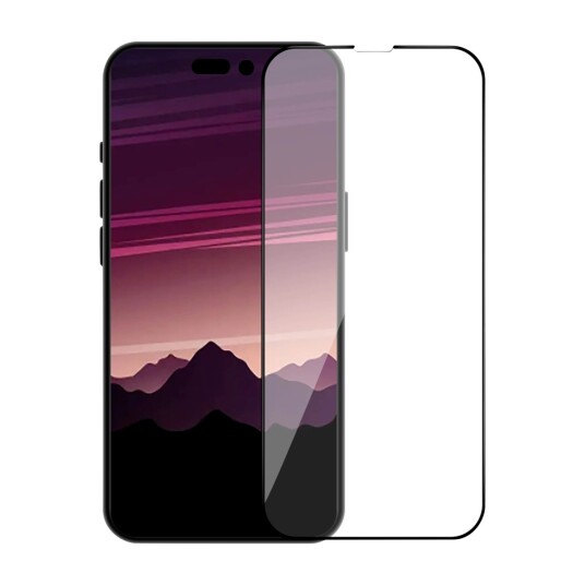 DACOTA PLATINUM TIGER GLASS 3D IPHONE 14 PRO SKJERMBESKYTTER, SVART