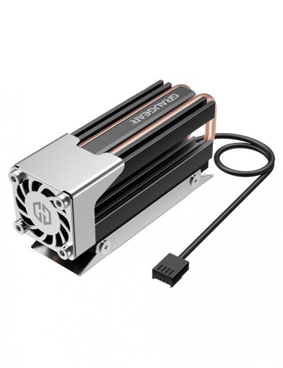 GRAUGEAR Kühlkörper SSD M.2NVMe mit PWM Lüfter retail GRAUGEAR Kühlkörper SSD M.2NVMe mit PWM Lüfter retail