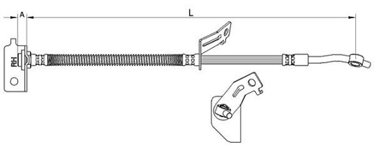 Bremseslange METZGER 4111457