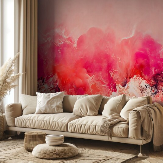 Tapet Rosa Abstrakt Splash Tapet Rosa Abstrakt Splash