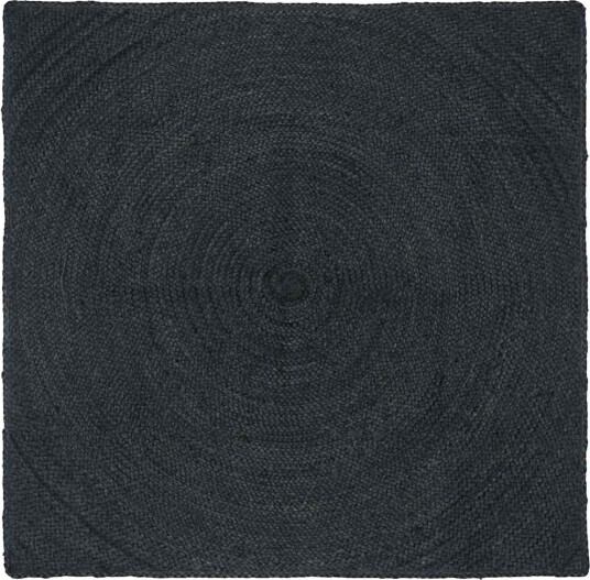 Områdetepper Mørkegrå 160 x 160 cm Jute