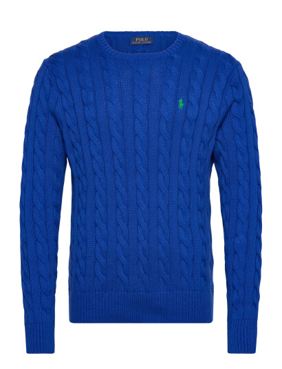 Polo Ralph Lauren Cable Knit Cotton Sweater Blue XXL