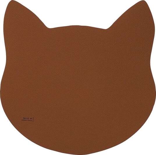 MiLLE W NORDISK DESIGN Glassbrikke katt L Brun
