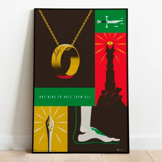 Ringenes Herre Plakat One Ring To Rule Them All - 91,5 x 61 cm