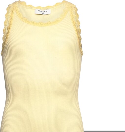 Rosemunde Kids Rkbalta Modal Sl Lace Top Yellow 164