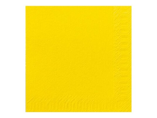 Duni Serviett Størrelse 33 X 33 Cm Avhendbar Gul En Pakke 125