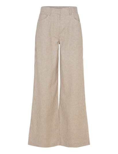 2NDDAY 2Nd Benette Striped Linen Blend Beige 42 2NDDAY 2Nd Benette Striped Linen Blend Beige 42