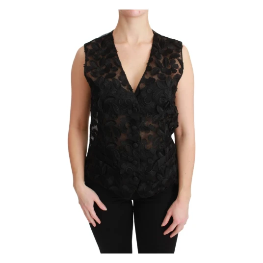 Dolce & Gabbana Dame Topper Svart XS Dolce & Gabbana Dame Topper Svart XS