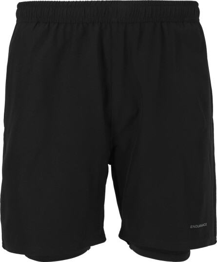 Endurance Kroser 2in1 Løpeshorts Herre Svart XL