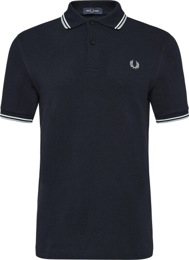 Fred Perry Twin Tipped Fp Shirt NVY/ECRU/SLVRBLU XS Fred Perry Twin Tipped Fp Shirt NVY/ECRU/SLVRBLU XS