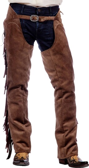 Wilbers & Wilbers Autentiske Western Chaps Herre Brune 48 330450-H-048