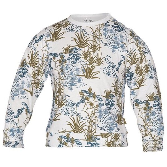 GARD-sweater i mønster "Sommernatt" - blå
