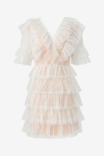 By Malina Blondekjole Sky Dress Hvit By Malina Blondekjole Sky Dress Hvit