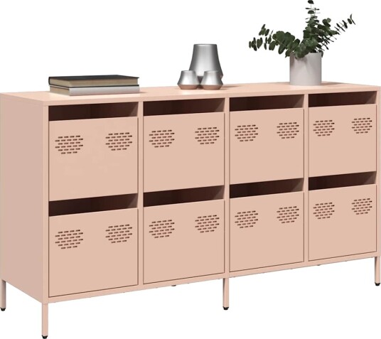 Skjenk rosa 135x39x73,5 cm kaldvalset stål