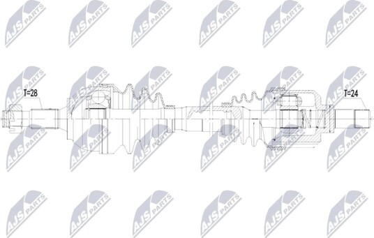 NTY NPW CT 177 Drivaksel