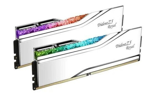 G.Skill Trident Z5 Royal DDR5-7200 - 48GB - CL36 - Dual Channel (2 pcs) - Intel XMP - Slv med RGB G.Skill Trident Z5 Royal DDR5-7200 - 48GB - CL36 - Dual Channel (2 pcs) - Intel XMP - Slv med RGB