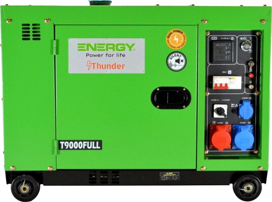 Energy Strømaggregat T9000full 3-Fase/1-Fase Diesel