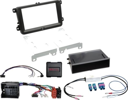 2 Din Kit M/Lomme Seat/Skoda/Vw Ratbetj./Antenne