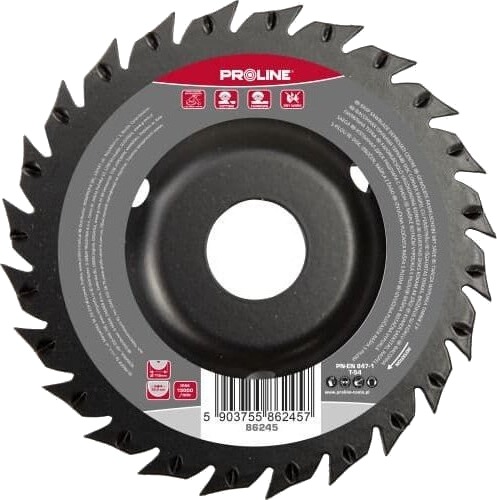 Profix Slipeskive Konveks Med Grove Tenner, Med Sagblad, 125 Mm Proline