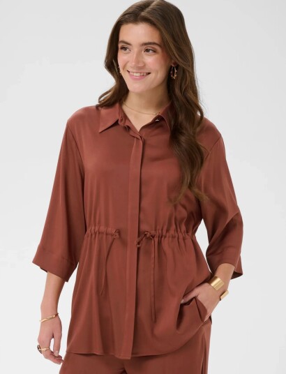 Cream Crthelma Shirt Brown 34