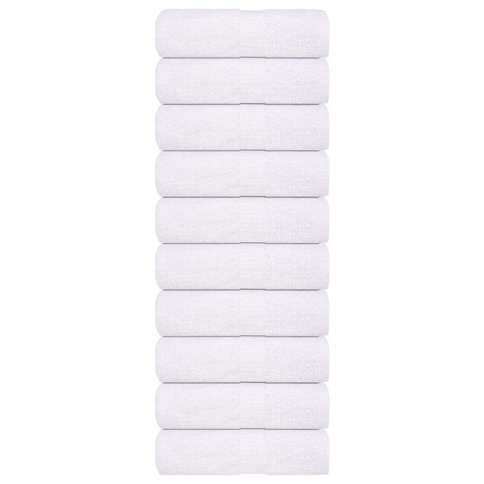 Gjestehåndklær FROGN 10 stk hvit 30x50 cm 360 gsm Gjestehåndklær FROGN 10 stk hvit 30x50 cm 360 gsm