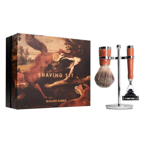 Benjamin Barber Classic 3-piece Shaving Set Wood Mach3 1 stk