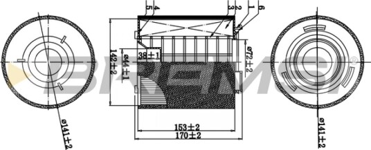 Luftfilter BREMSI FA0538 Luftfilter BREMSI FA0538