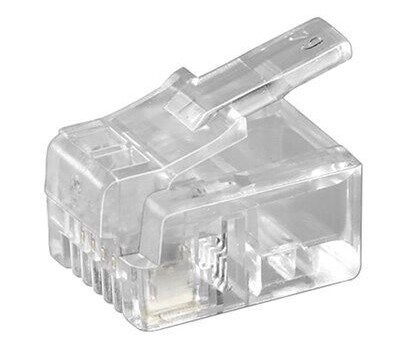 RJ11 modular plug for flatcable 4 pol. RJ11 modular plug for flatcable 4 pol.