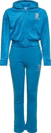 Juicy Couture Cropped Zip Thru & Bootcut Set Blue 128 Juicy Couture Cropped Zip Thru & Bootcut Set Blue 128