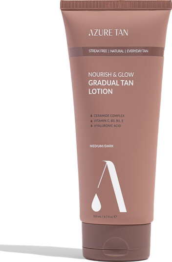 Azure Tan Nourish & Glow Gradual Tan Lotion   Medium/Dark Flerfarget ONE SIZE