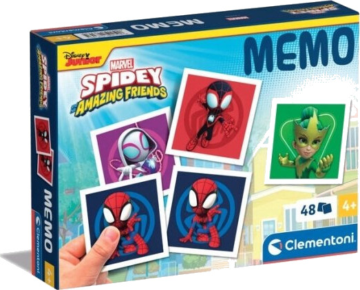 Clementoni Memo Spidey Barnespill for 4+ År - 48 Kort