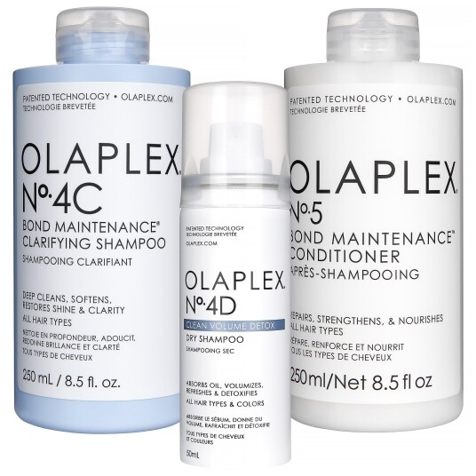 Olaplex Bundle No.4C Shampoo 250 ml & No.5 Conditioner 250 ml & No.4D