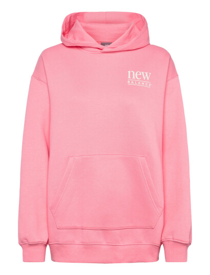 New Balance Reimagined Fleece Long Length Hoodie Pink M New Balance Reimagined Fleece Long Length Hoodie Pink M