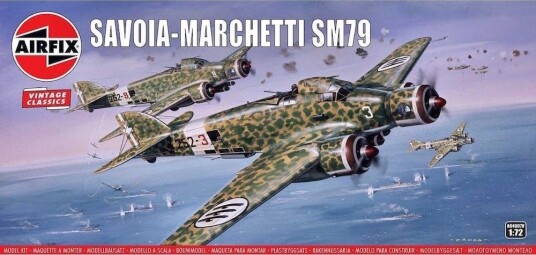 Airfix 1/72 Savioa-Marchetti SM79 Vintage Classics
