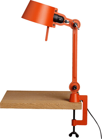 Tonone Bolt Bordlampe Kort Én Arm med Klemme Slående Oransje