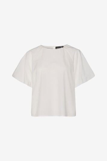 pieces - Bluse Pcfrona 2/4 Top Wvn BC - Hvit