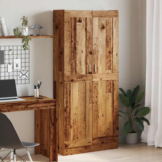  Highboard gammelt tre 82,5x30,5x185 cm konstruert tre 8721158602220