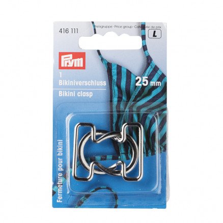 Prym Bikinikroker Bikinilukninger Beltelukninger Metall Sølv 25mm 1 sett
