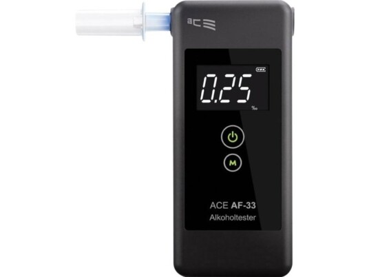 Ace Alkoholtester Af 33 Mørkegrå Måleområde Alkohol Maks. = 5,00 ‰ Inkl. Display 107075 Ace Alkoholtester Af 33 Mørkegrå Måleområde Alkohol Maks. = 5,00 ‰ Inkl. Display 107075