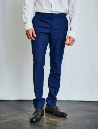 Bruun & Stengade Bs Pollino Classic Fit Suit Pants - Navy - 46