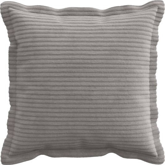 vidaXL Putetrekk 2 stk. HOUTEN Lysegrå 40 x 40 cm cordfløyel