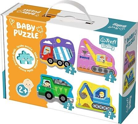 Trefl Baby 36072 4-in-1 Construction Vehicles 3-4-5-6 Piece Jigsaw Puzzle Multi-Colour Trefl Baby 36072 4-in-1 Construction Vehicles 3-4-5-6 Piece Jigsaw Puzzle Multi-Colour