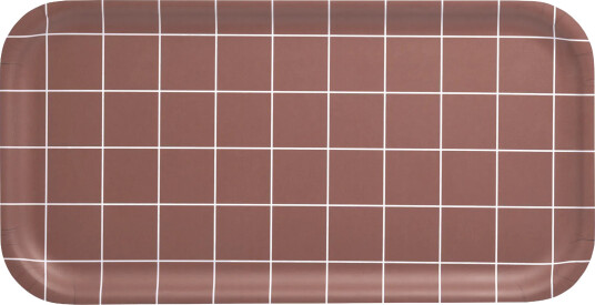 Muurla Checks & Stripes brett 22 x 43 cm Brown