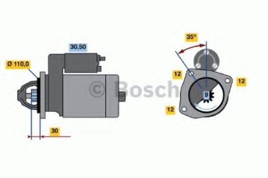 Starter BOSCH 0 986 013 660